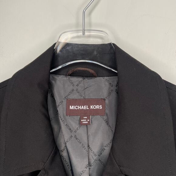 Michael Kors Mens Single Breasted Black Jacket Size 44R - Picture 4 of 8